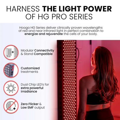 Hooga PRO4500 - Full Body Red Light Therapy Device Features