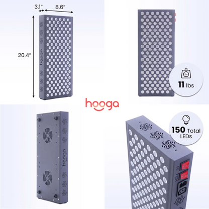 Hooga PRO750 - Red Light Therapy Panel Dimensions