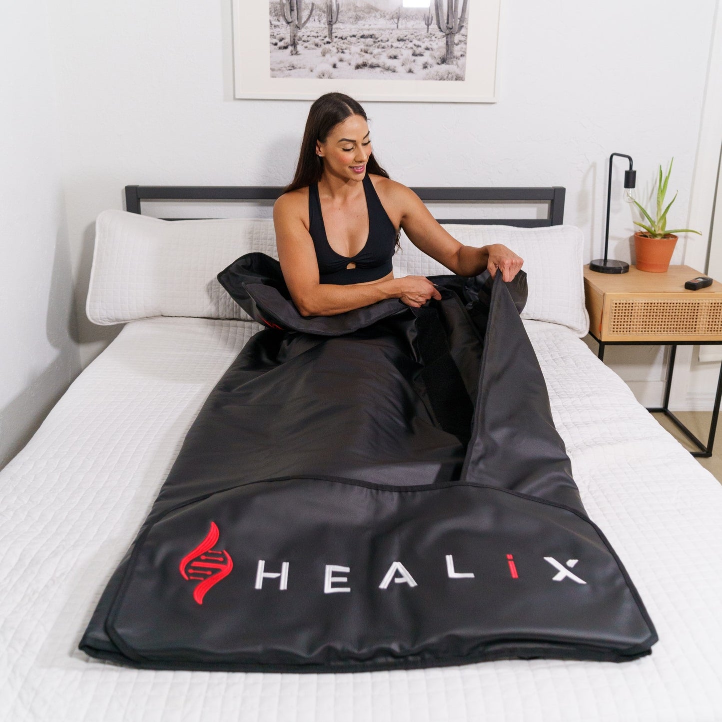 Healix Infrared Sauna Blanket Velcro Black