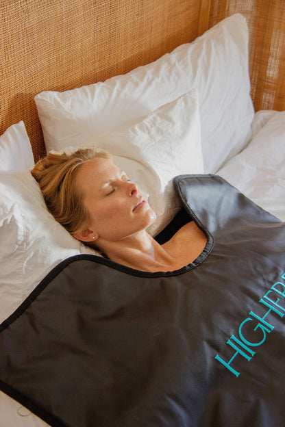 HigherDOSE higher dose portable infrared sauna blanket V4 black